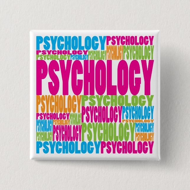 Bunte Psychologie Button (Vorderseite)