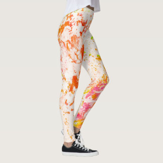 Bunte, pulvrige gemusterte Leggings