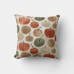 Bunte Pumpkins fallen Kissen