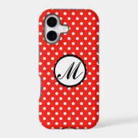 Bunte Punkt-kundenspezifisches Monogramm iphone