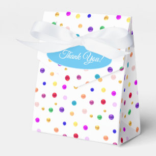 Bunte Punkte Dankeschön Geschenkschachtel