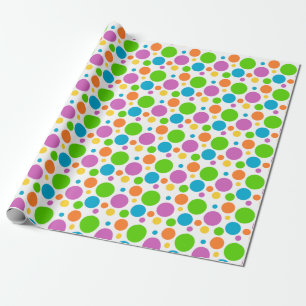 Bunte Punkte Geschenk Geschenkpapier