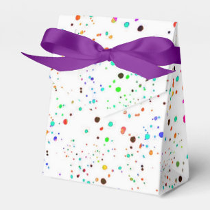 Bunte Punkte Geschenkschachtel