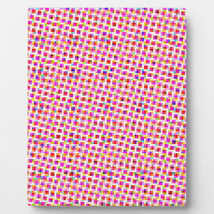 Bunte Quadrate Fotoplatte