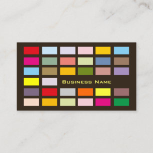 Bunte quadratische Muster-Visitenkarte-Schablone Visitenkarte