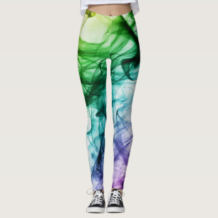 Bunte Rauch-Kunst-Entwurfs-Leggings Leggings