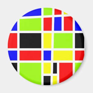 Bunte Rechtecke Magnet