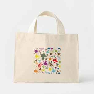 Bunte Regenbogen-Farbspritzer-Kunst-Tragetasche Mini Stoffbeutel