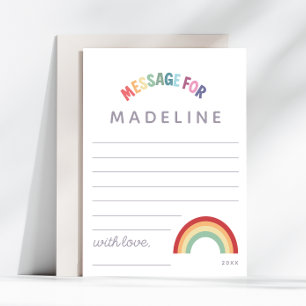 Bunte Regenbogen-Geburtstagskapsel-Karten für Mädc Einladung