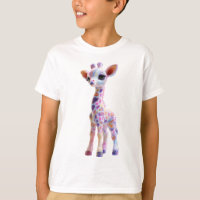 Bunte Regenbogen-Punkt-Fantasy-Giraffe Kinder