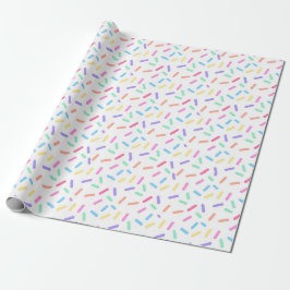 Bunte Regenbogen-Streusel-Geschenkverpackung Geschenkpapier