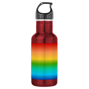 Bunte Regenbogenfarbsteigung Edelstahlflasche