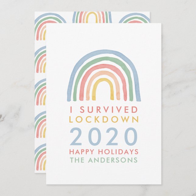 Bunte Regenbogenweihnachtszeit überlebte ich Sperr (Vorne/Hinten)