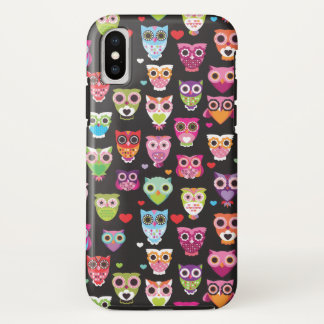 Bunte Retro Eulen Case-Mate iPhone Hülle