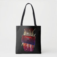 Bunte Retro-Lautsprecher-Kunst mit Neon-Musik-Ener