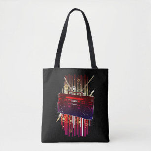 Bunte Retro-Lautsprecher-Kunst mit Neon-Musik-Ener