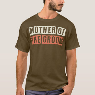 Bunte Retro lustige Mutter des Bräutigams Sagt Sar T-Shirt