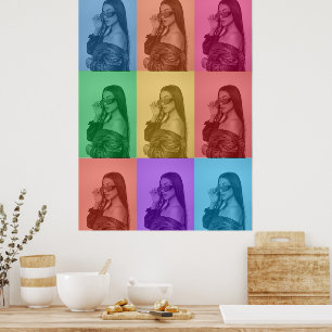 Bunte Retro-Pop-Art-Moderne Individuelle Fotogitte Poster
