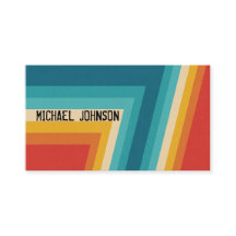 Bunte Retro Streifen -   70er, 80er Entwurf