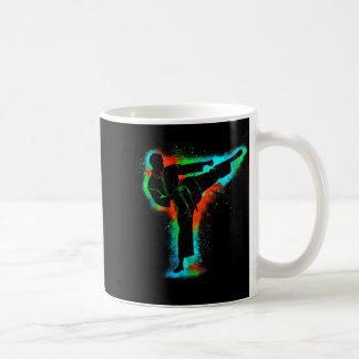 Bunte Retro-Taekwondo-Märtyrer-Kunst Männer Kinder Kaffeetasse