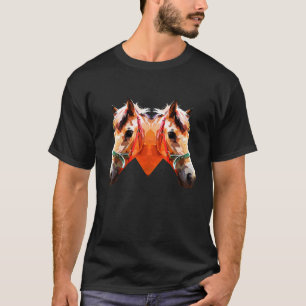Bunte sarkastische Pferde Grafik 1 T-Shirt