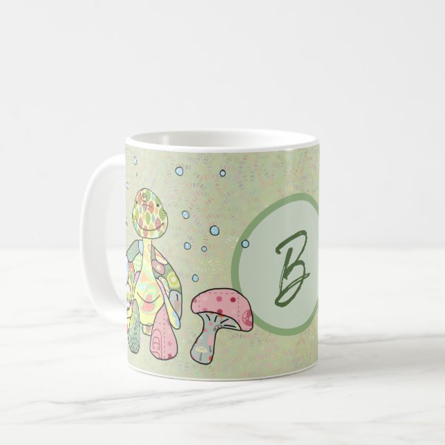bunte Schildkröte Kaffeetasse (Vorderseite Links)