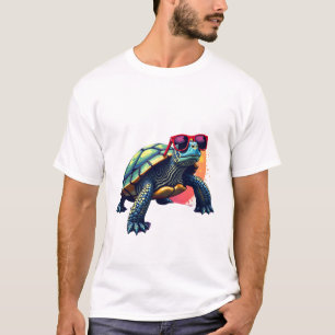 Bunte Schildkröte Turtle Outfit Herren Schildkröte T-Shirt