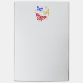 BUNTE SCHMETTERLINGE POST-IT KLEBEZETTEL