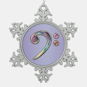 Bunte Schneeflocken Zinn-Ornament