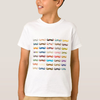 Bunte Schnurrbärte T-Shirt