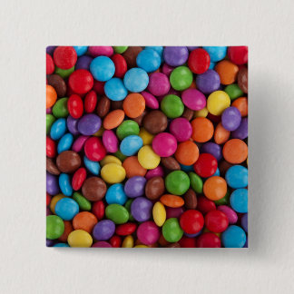 Bunte Schokoladen Süßigkeiten Button