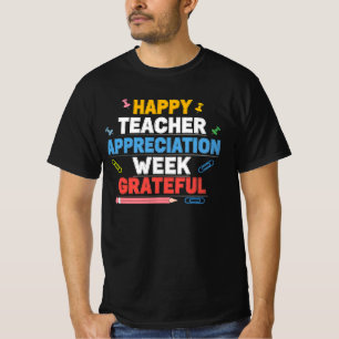 Bunte Schule Design mit Dank T-Shirt