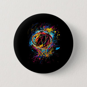 Bunte Sketll-Tie-Dye-Farbe Button