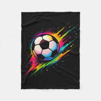Bunte Soccer Tie Dye Soccer Ll _1  Fleecedecke
