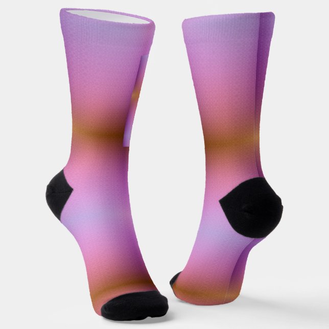 Bunte Socken mit einem Farbverlauf-Design  (Gewinkelt)