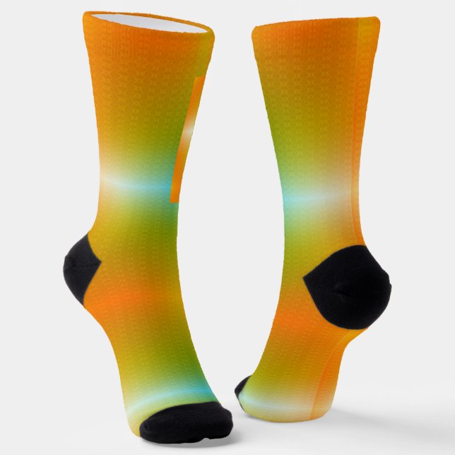 Bunte Socken mit einem Farbverlauf-Design  (Gewinkelt)