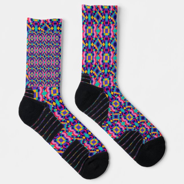 Bunte Socken mit einem lebendigen (Rechts)