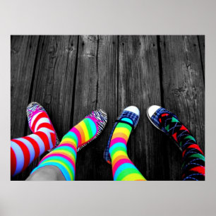 Bunte Socken Poster