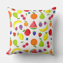 Bunte Sommerfrucht- und Beeren-Kissen