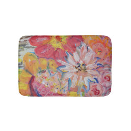 Bunte Sonnen von Lydia's Art Sangria Badematte