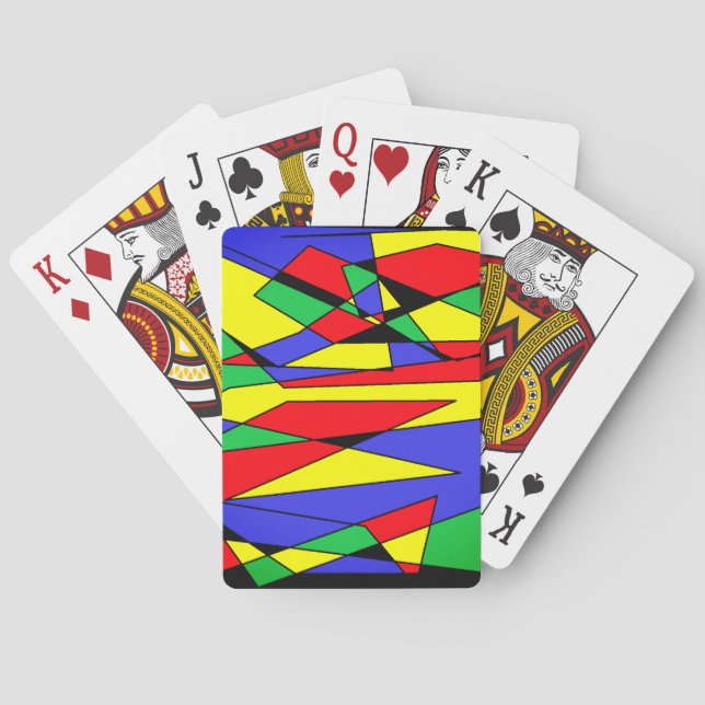 Bunte Spielkarten (Rückseite)