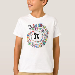 Bunte Spirale der Stellen PUs T-Shirt