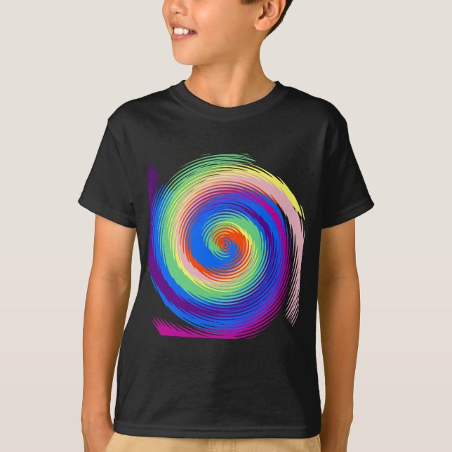 bunte Spirale T-Shirt (Vorderseite)