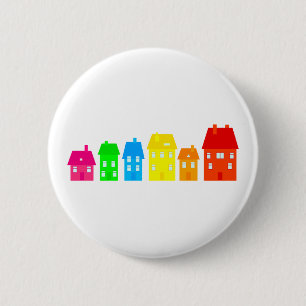 Bunte Stadt Button