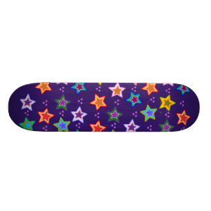 Bunte Sternchen-Vereinbarung Skateboard
