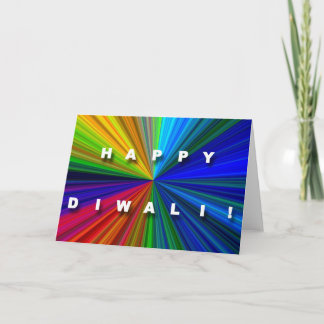 Bunte Sternexplosion Diwali Karte
