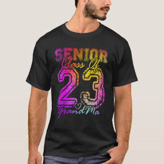 Bunte stolze Oma süße Herz Absolventin Seniorin  T-Shirt