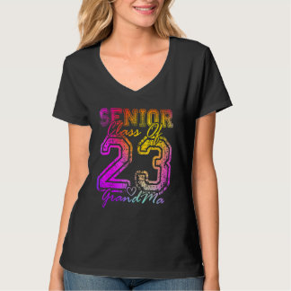 Bunte stolze Oma süße Herz Absolventin Seniorin  T-Shirt