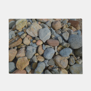 Bunte Strand-Kiesel Fußmatte