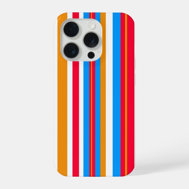 bunte Streifen iPhone Hülle (Rückseite)
